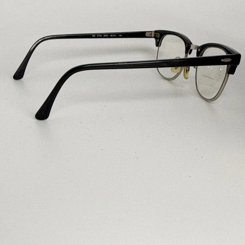 Ray-Ban Clubmaster Eyeglasses Black Silver RB 5154 2000 49-21 140 Frames 22375 - Picture 4 of 7